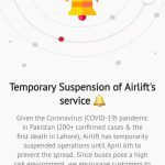 Airlift Suspends Operations in Pakistan