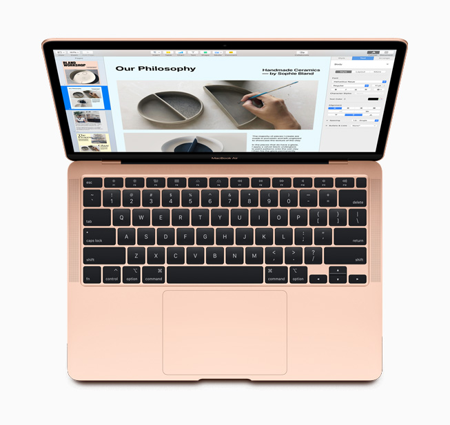 The new Magic Keyboard, featured on MacBook Air.