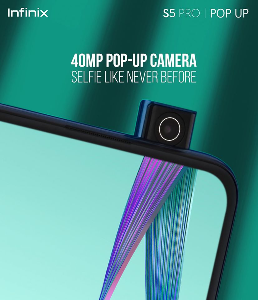 Infinix Unveils S5 Pro With a 40MP Pop-up Selfie Camera