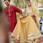 Sajal Aly & Ahad Raza Mir Mehndi Look & Outfit Details