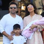 FIRST PIC: Shilpa Shetty and Raj Kundra get clicked with their daughter Samisha for the first time 