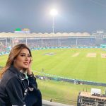 Actress Mehwish Hayat Beautiful Clicks From Lahore Enjoying PSL Match