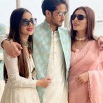 Actresses Sadia Ghaffar and Zara Noor Abbas Clicks at Wedding of Sajal and Ahad in Abu Dhabi