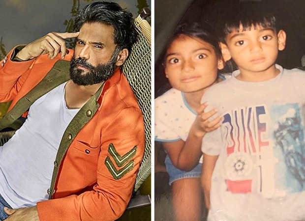 Suniel Shetty posts a cute childhood picture of Athiya and Ahan Shetty, calls them saint and satan!