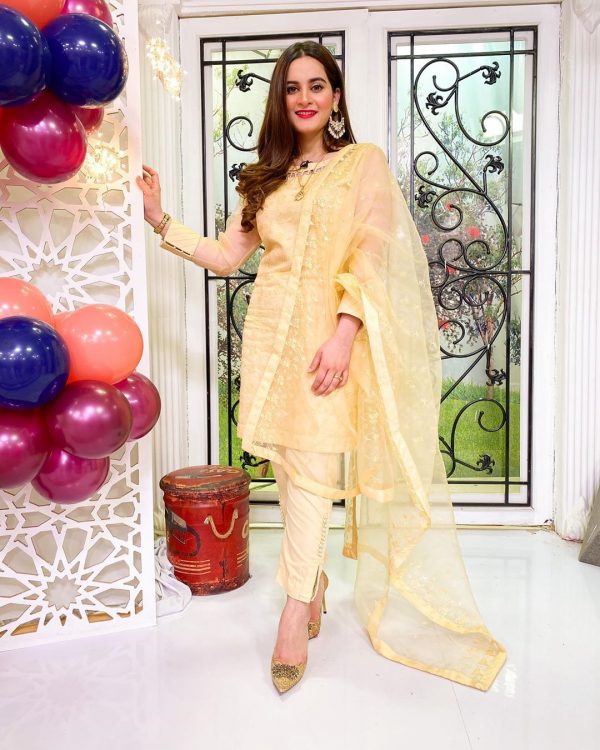 Beautiful Aiman Khan Latest Pictures Wearing Her Clothing Brand Aiman Minal Closet
