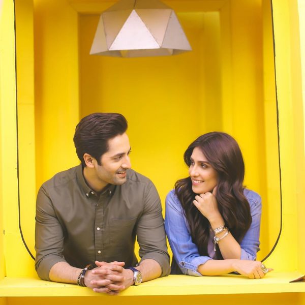 Ayeza Khan and Danish Taimoor Beautiful BTS Pictures from Ad Shoot