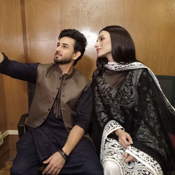 Beautiful Couple Ali Ansari and Mashal Khan in Reema Khan Ramazan Show