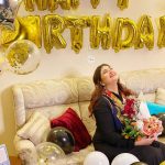 Actress Shagufta Ejaz Celebrating Her 49th Birthday with her Family