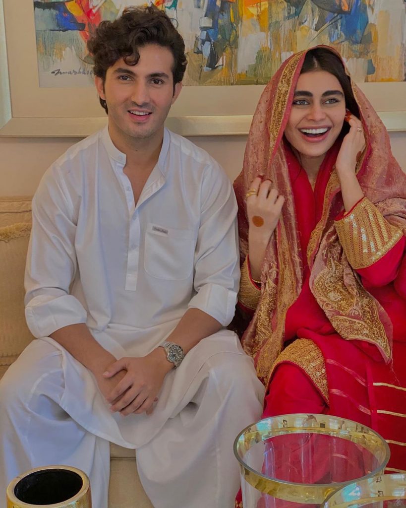 Sadaf Kanwal Spotted In Safina Behroze’s Dress On Wedding