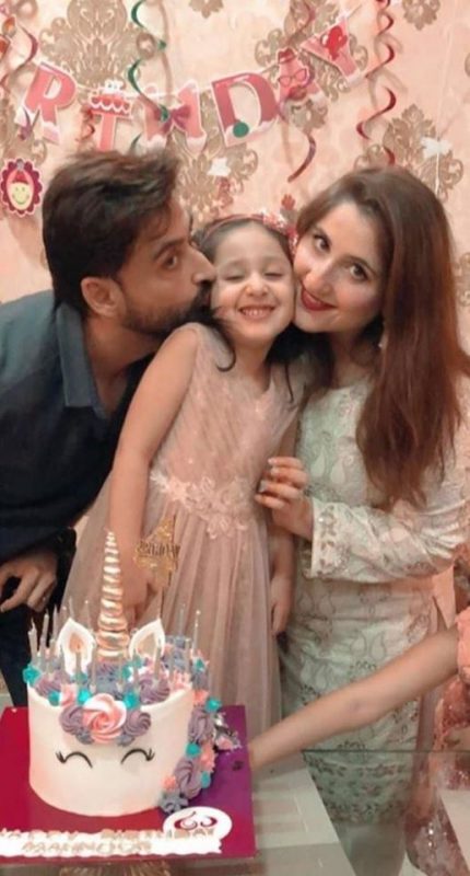 Sami Khan and his wife Shanzay celebrating Birthday of their daughter Mahnoor