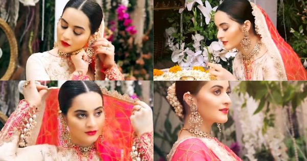 Aiman Khan is Back on Screen with Asim Jofa Collection