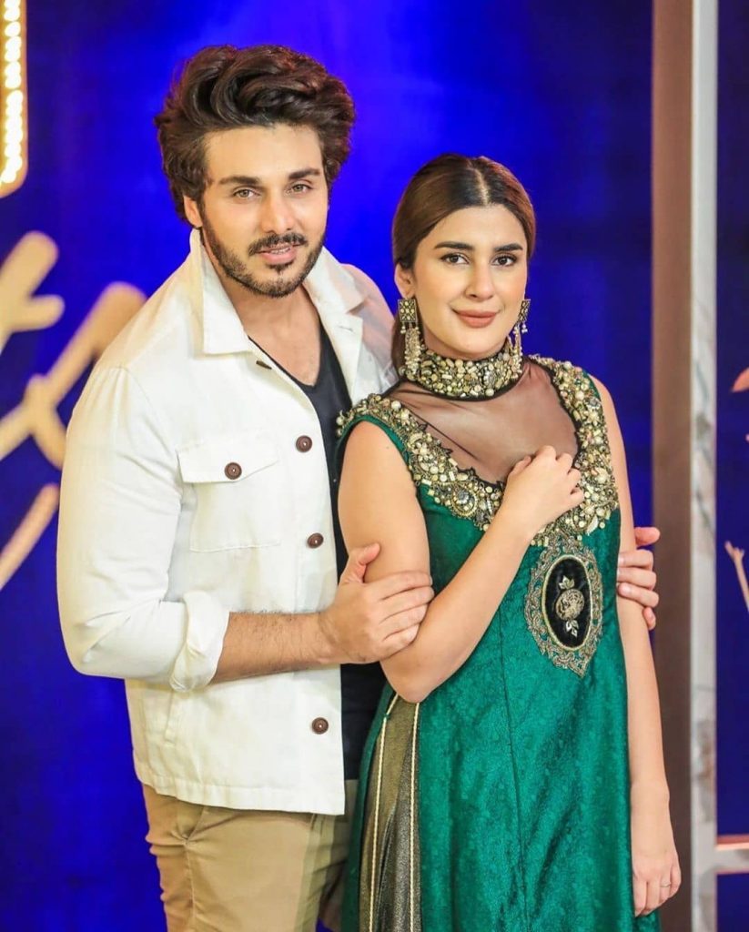 Gorgeous Kubra Khans Pictures From The Sets Bol Nights With Ahsan Khan 20
