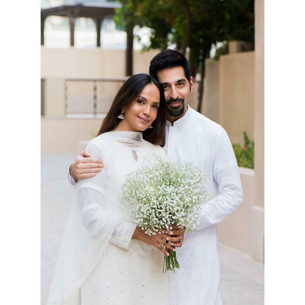 Pictures Of Aamina Sheikh With Husband From Their Wedding 5 1