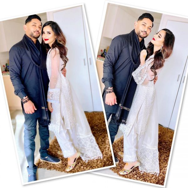 Eid Pictures of Saniya Shamshad with her Husband