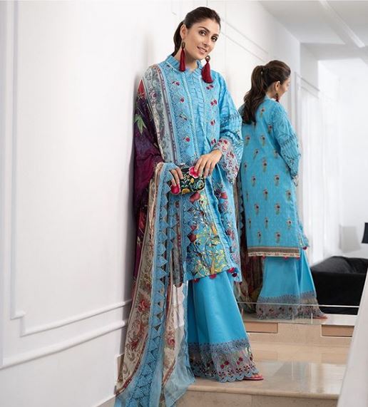 Ayeza Khan In The Latest Lawn Collection