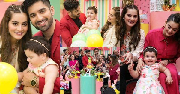 Aiman Khan and Muneeb Butt Daughter Amal’s 1st Birthday Party Pictures