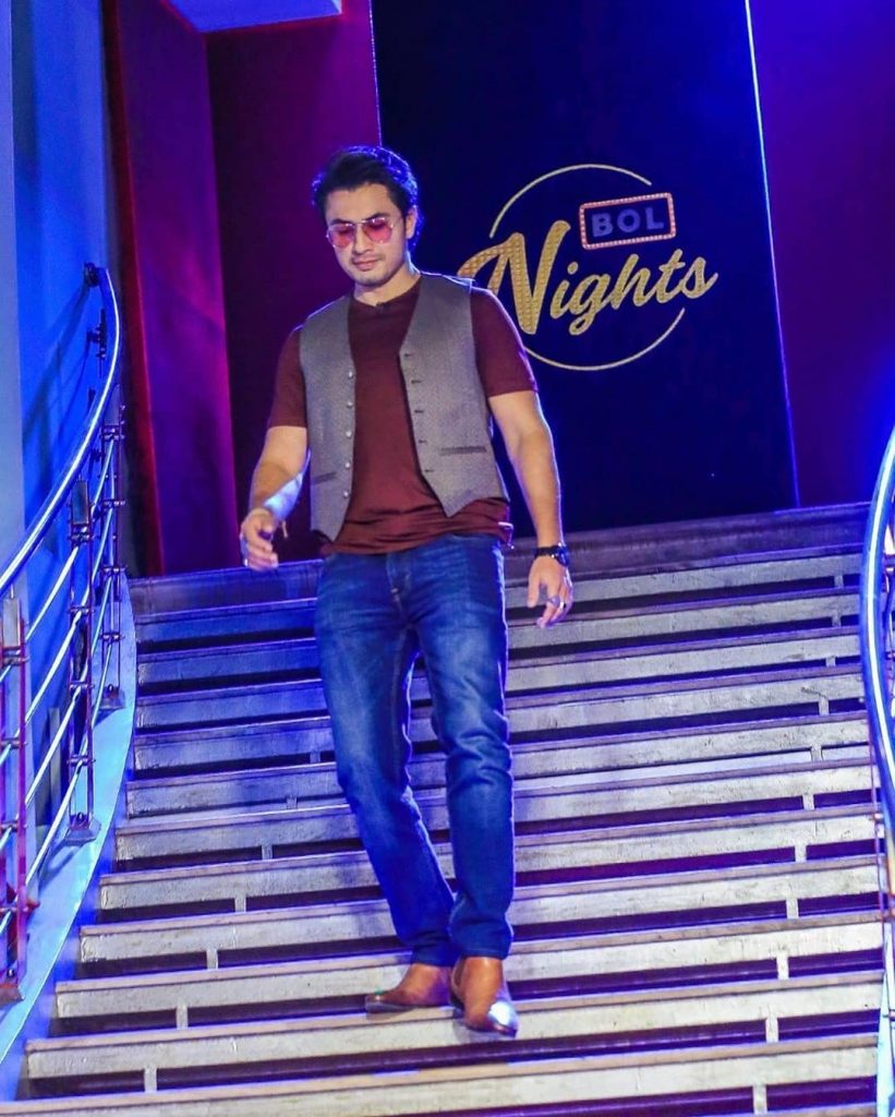 Ali Zafars Pictures From The Sets Of Bol Nights With Ahsan Khan 2