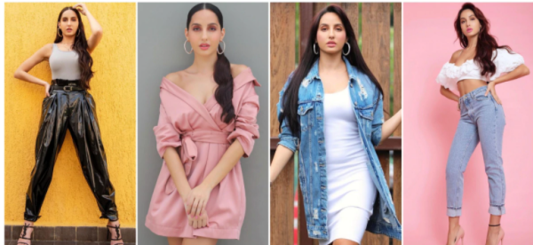 Nora Fatehi's Style Evolution From Sarees To bandage Dresses