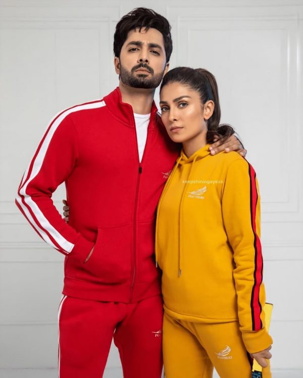 Ayeza Khan and Danish Taimoor Latest Photoshoot for Sports Wear