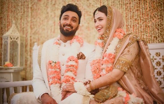 Celebrities Congratulated Newly Married Sana Javed And Umair Jaswal 3