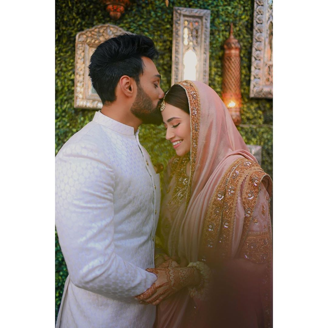 Sana Javed and Umair Jaswal Beautiful Wedding Photoshoot