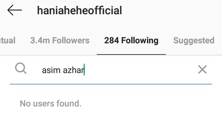 Why Hania Aamir And Asim Azhar Unfollowed Each Other 12