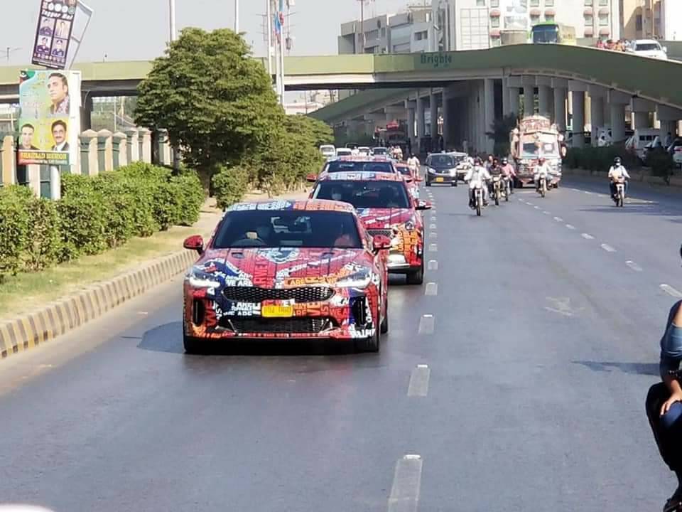 Details on #WeAreUnstoppable KIA Cars Spotted at Packages Mall, Lahore