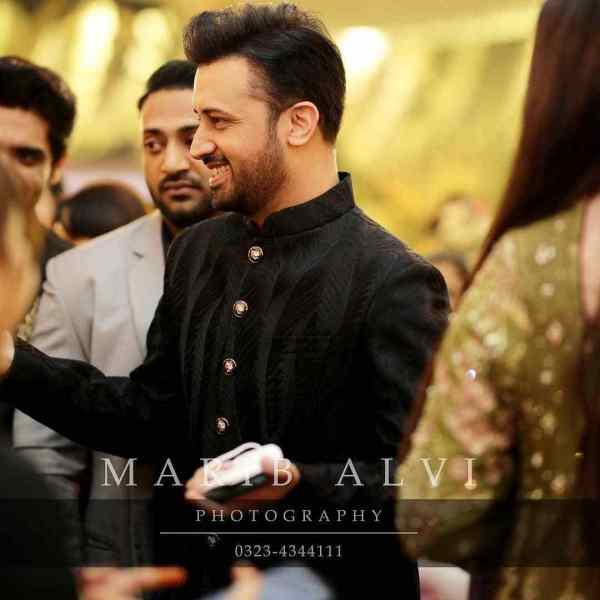 Atif Aslam's Wife Sarah Khan Wear Latest Wedding Dress