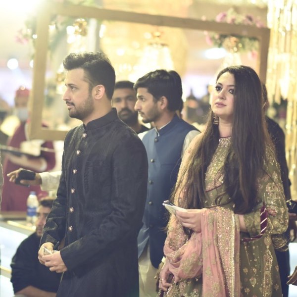 Atif Aslam's Wife Sarah Khan Wear Latest Wedding Dress