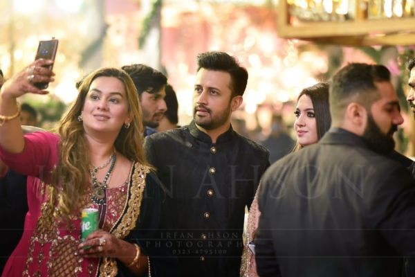 Atif Aslam's Wife Sarah Khan Wear Latest Wedding Dress