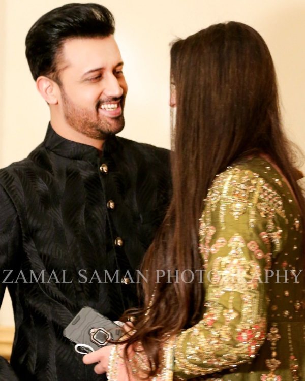 Atif Aslam's Wife Sarah Khan Wear Latest Wedding Dress