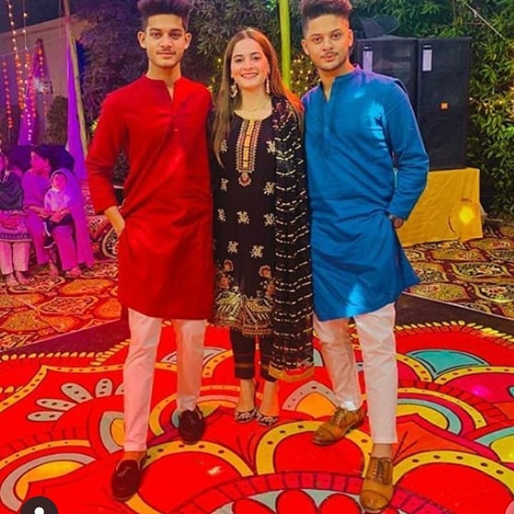 Aiman Khan Spotted at Family Wedding Event