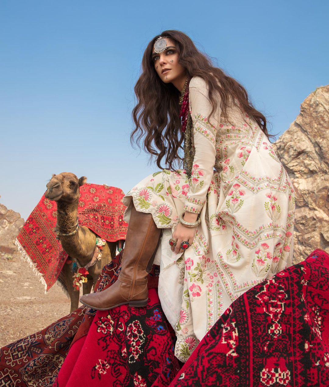 Crimson Winter Collection 2020 by Saira Shakira Featuring Maya Ali