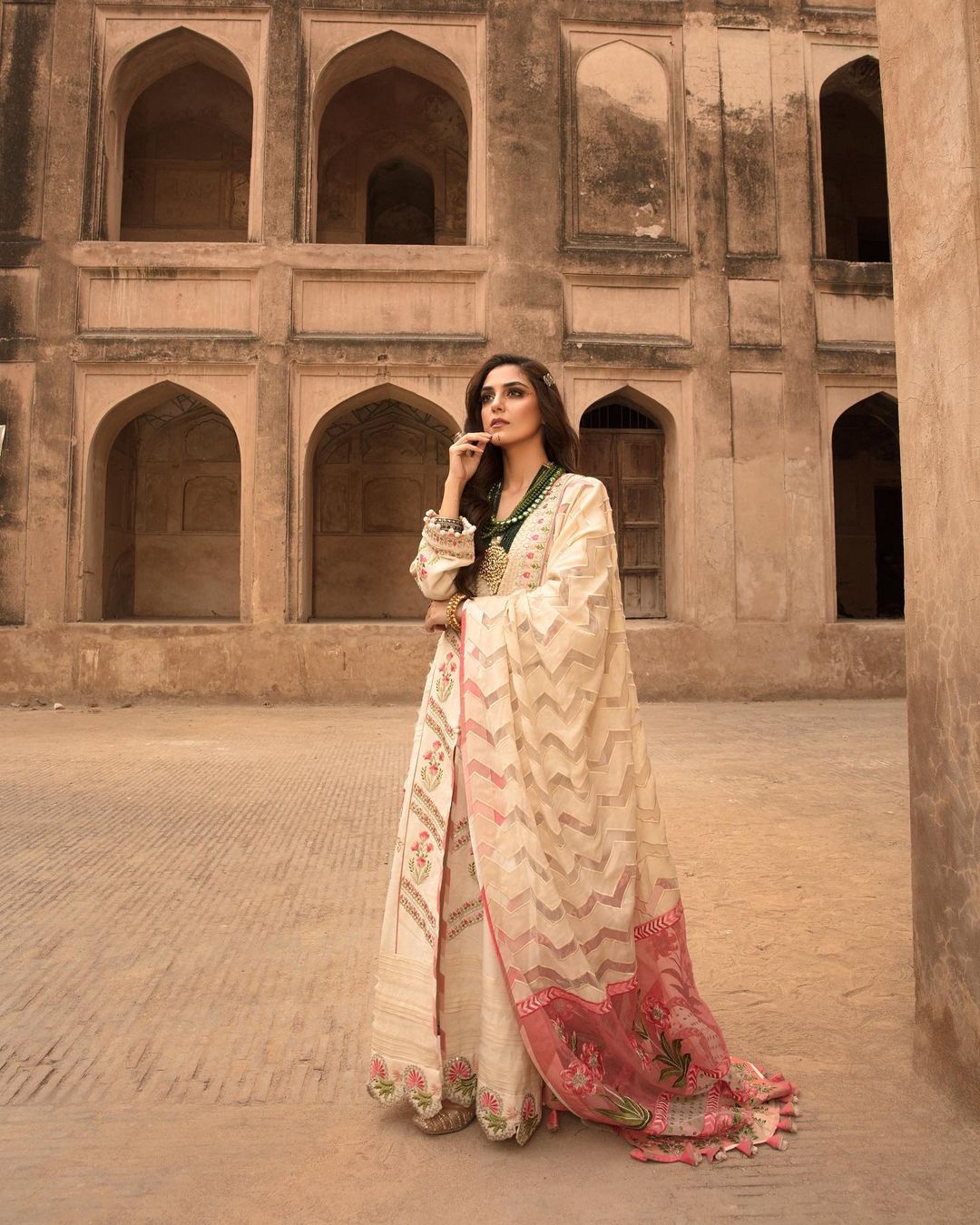 Crimson Winter Collection 2020 by Saira Shakira Featuring Maya Ali