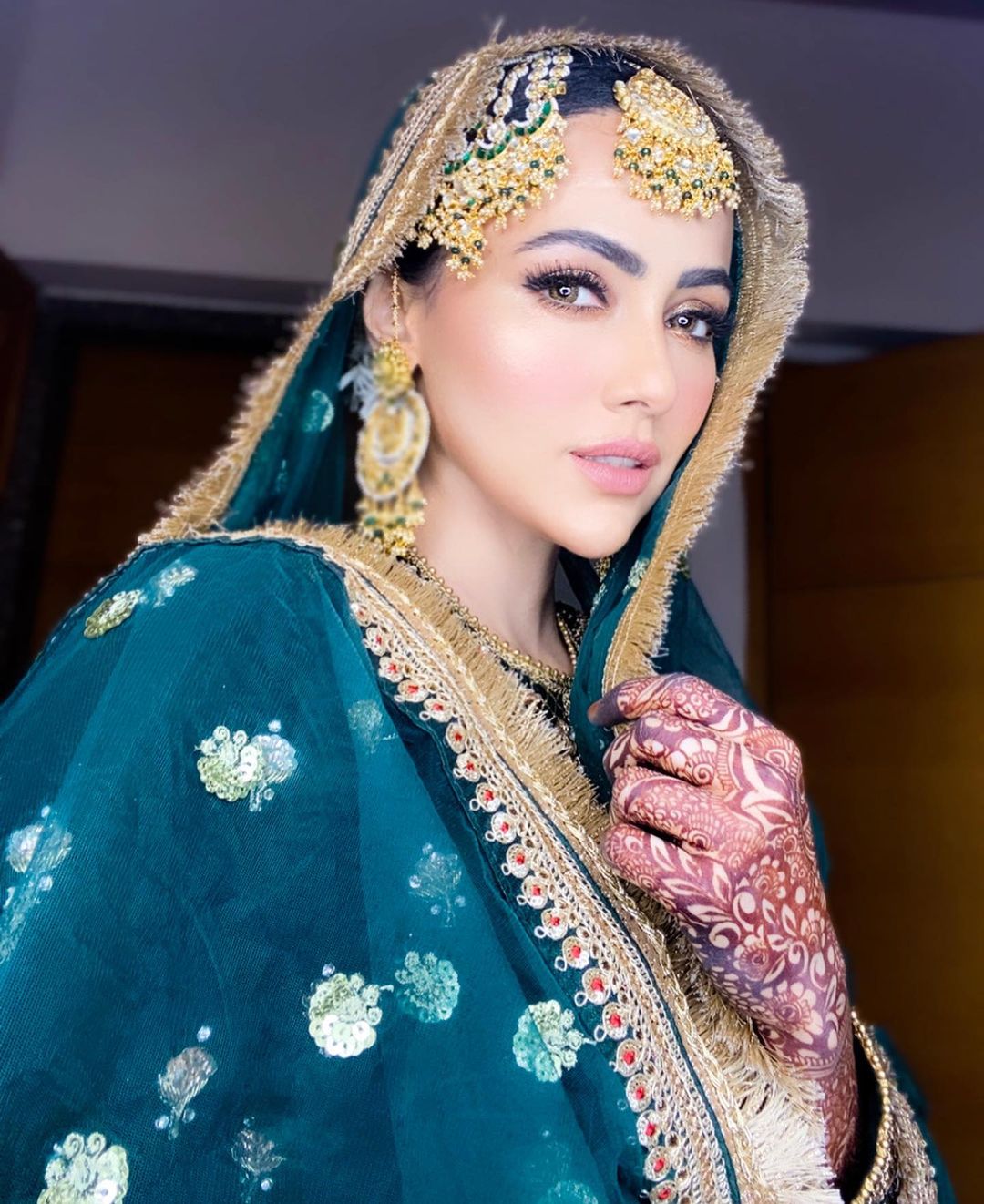 Actress Sana Khan from Her Wedding - Beautiful Pictures