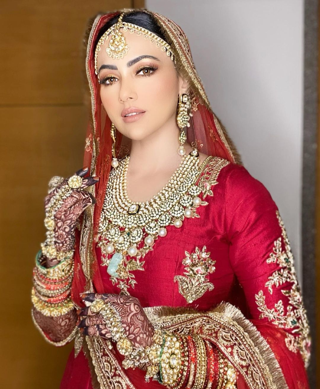 Actress Sana Khan from Her Wedding - Beautiful Pictures