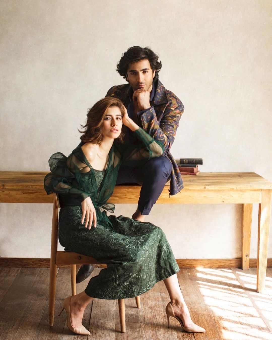 Sheheryar Munawar and Syra Yousuf Latest Photoshoot for OK Pakistan