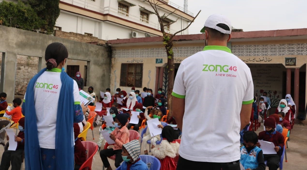 Zong 4G Reaches Out To Underprivileged Islamabad School On Intl’ Children’s Day