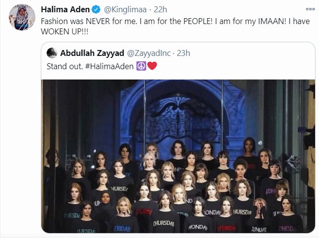 Model Halima Aden Quits Fashion Shows