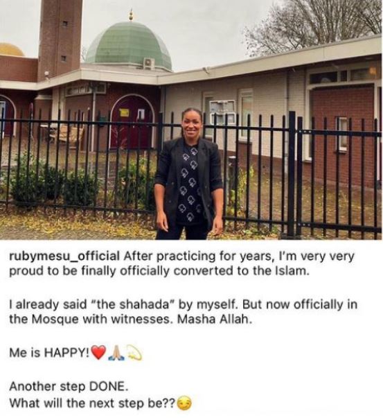 Netherlands Boxer Ruby Jesiah Mesu Converts To Islam