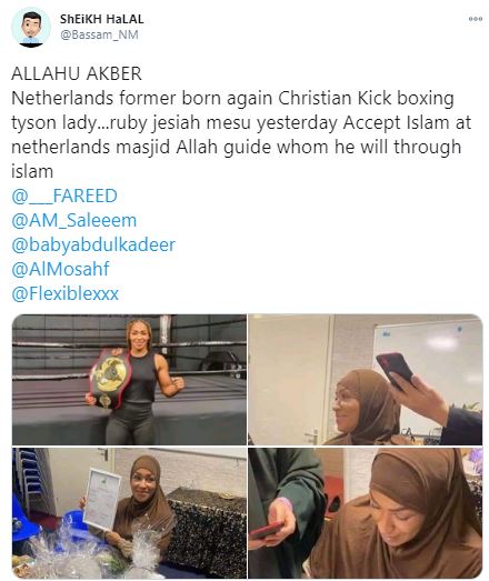 Netherlands Boxer Ruby Jesiah Mesu Converts To Islam