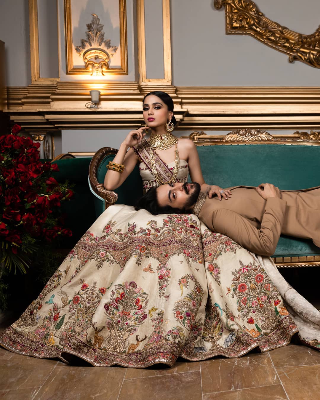 Aima Baig and Shahbaz Shigri Latest Shoot for Fahad Hussayn