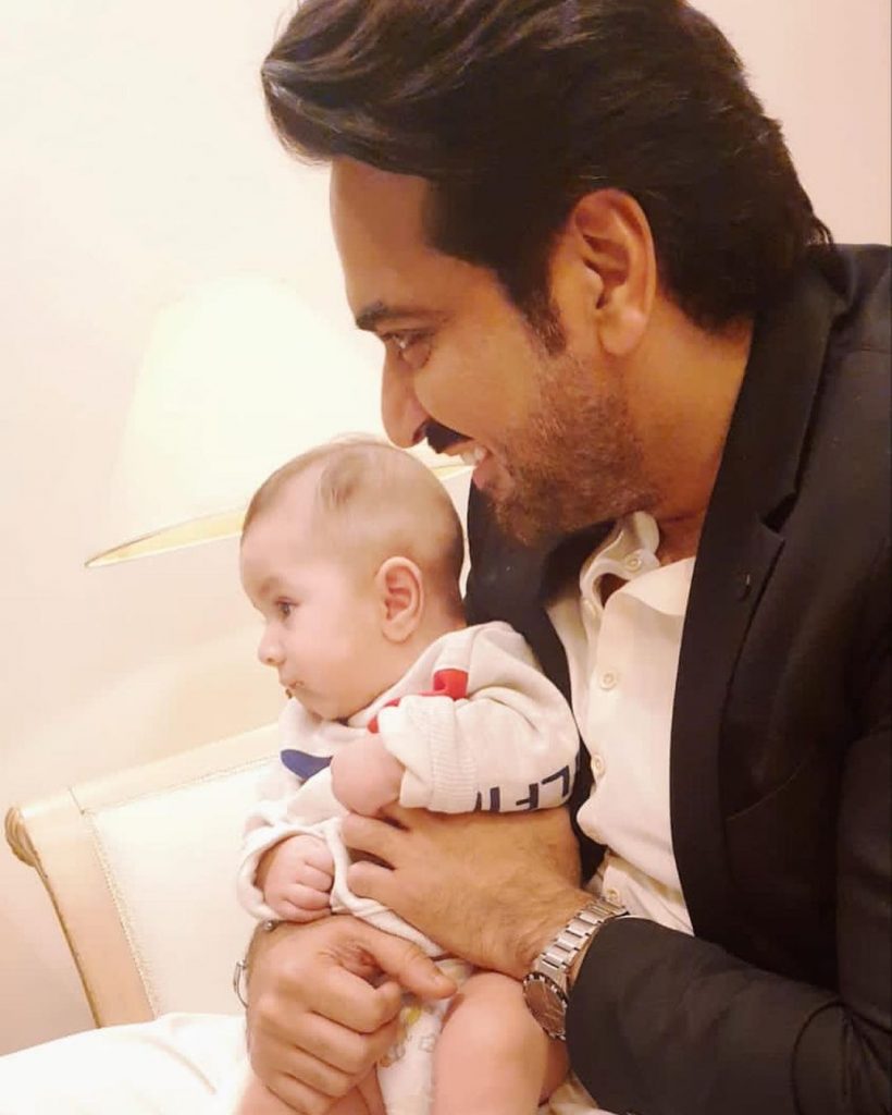 Humayun Saeed Shares Adorable Pictures With Mustafa Hamza Abbasi