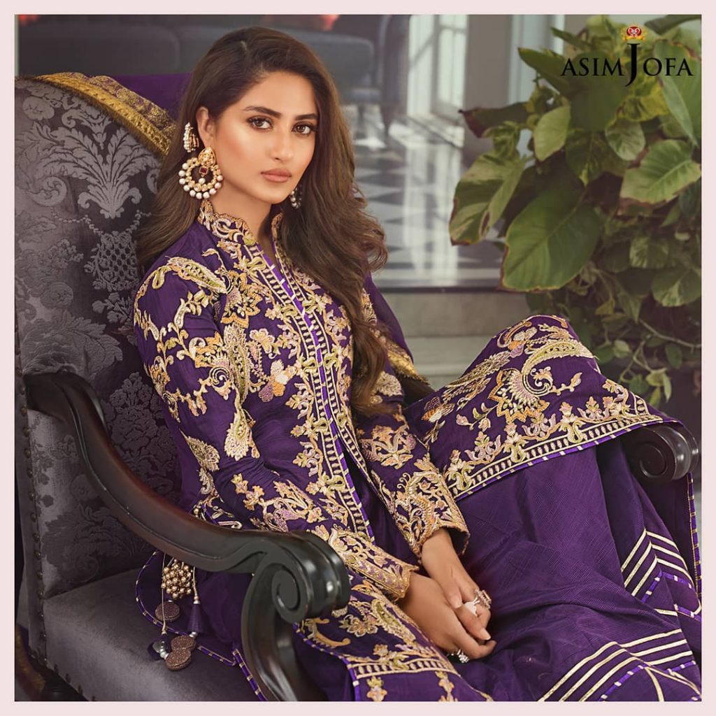 Latest Upcoming Collection Of Asim Jofa Featuring Sajal Ali