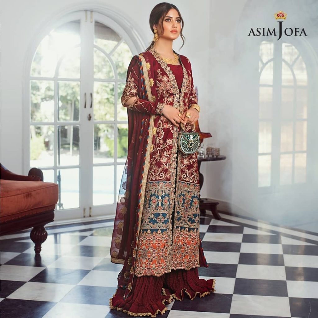 Latest Upcoming Collection Of Asim Jofa Featuring Sajal Ali