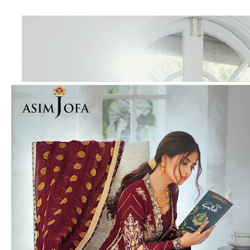 Latest Upcoming Collection Of Asim Jofa Featuring Sajal Ali