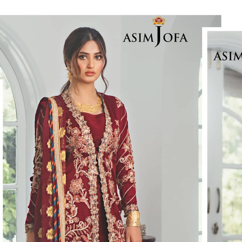 Latest Upcoming Collection Of Asim Jofa Featuring Sajal Ali