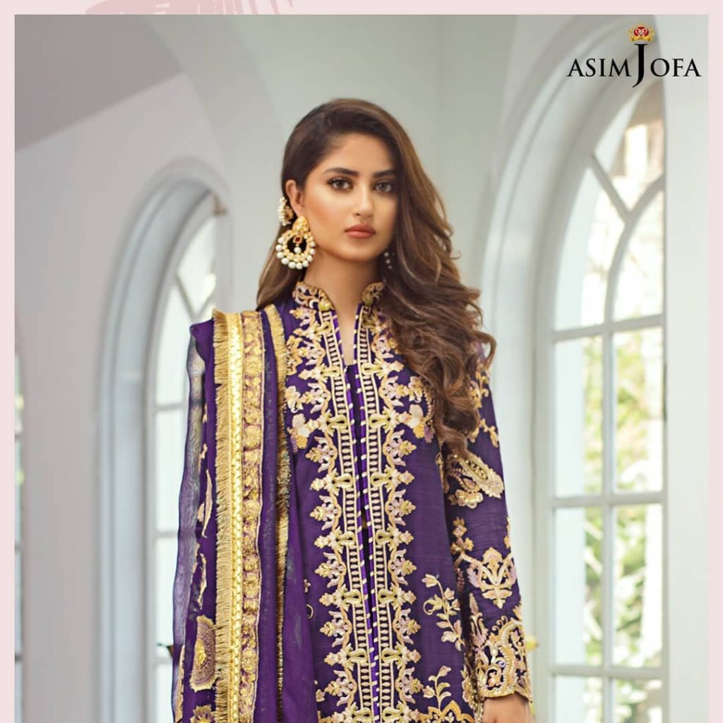 Latest Upcoming Collection Of Asim Jofa Featuring Sajal Ali