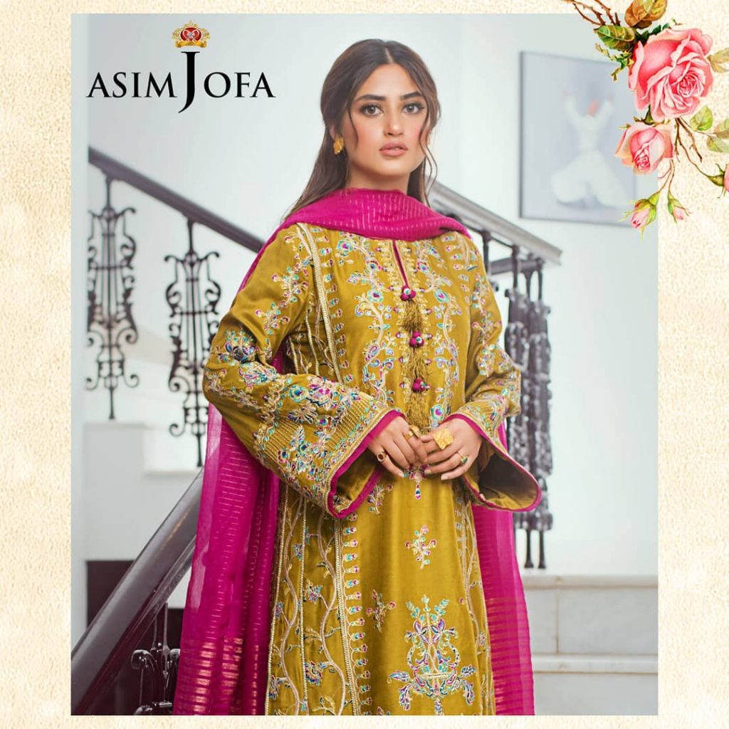 Latest Upcoming Collection Of Asim Jofa Featuring Sajal Ali