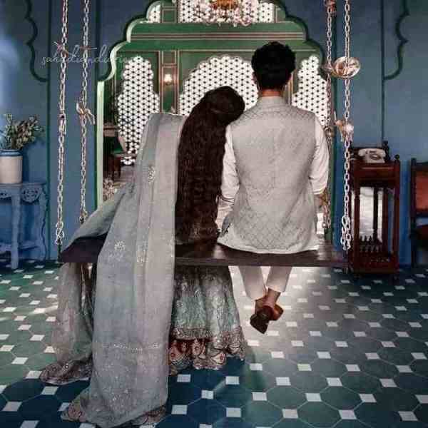Sajal Ali And Ahad Raza Mir Bridal Dresses Photoshoot